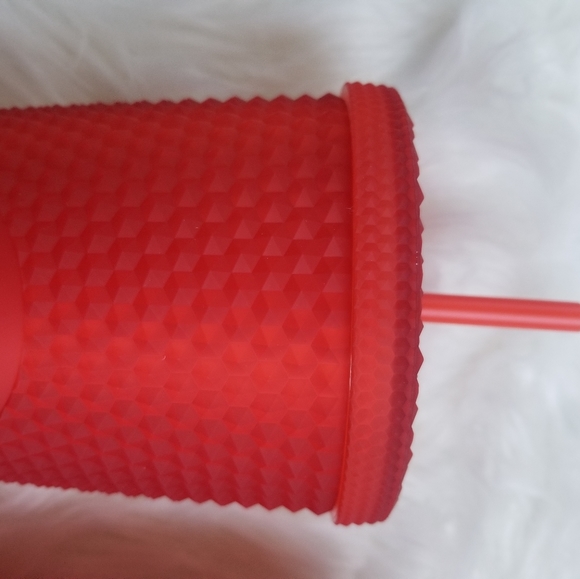 Starbucks 2021 Red Matte Bling Straw Tumbler - Picture 3 of 8